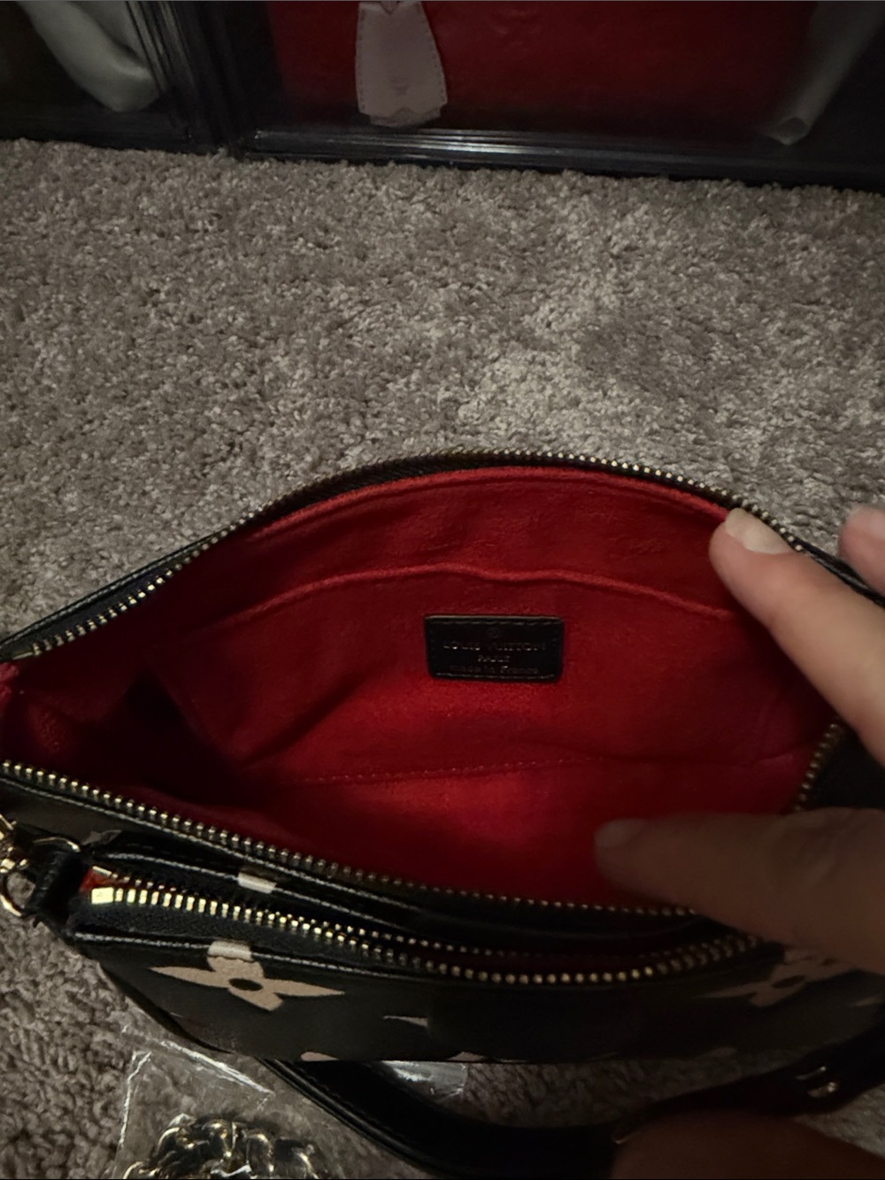 LV Black & Cream Mini Pochette Trio - Picture 6 of 6